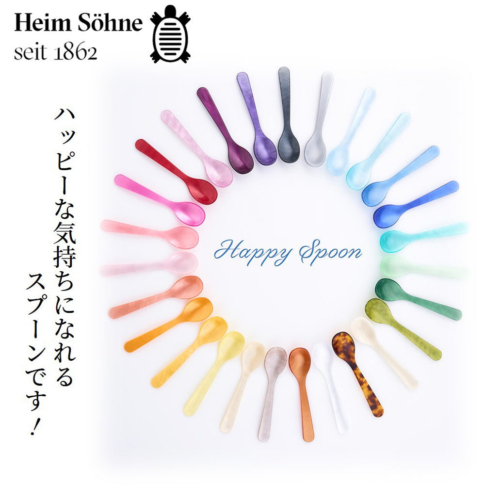【お得‼️希少カラー】　初心者おすすめ　27枚　おまけ付き　実績有名スプーン集合 ハイムゾーネ エッグスプーン 全27色 | ドイツ製アクリル製カトラリー